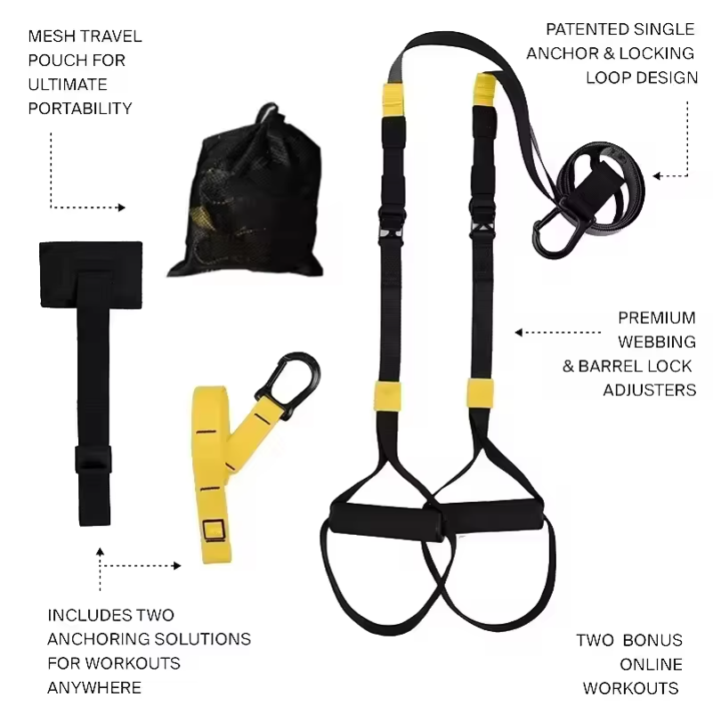 Yoga Fitness Trx - Süspansiyon Eğitim Kayışı Fitness Güç Süspansiyon