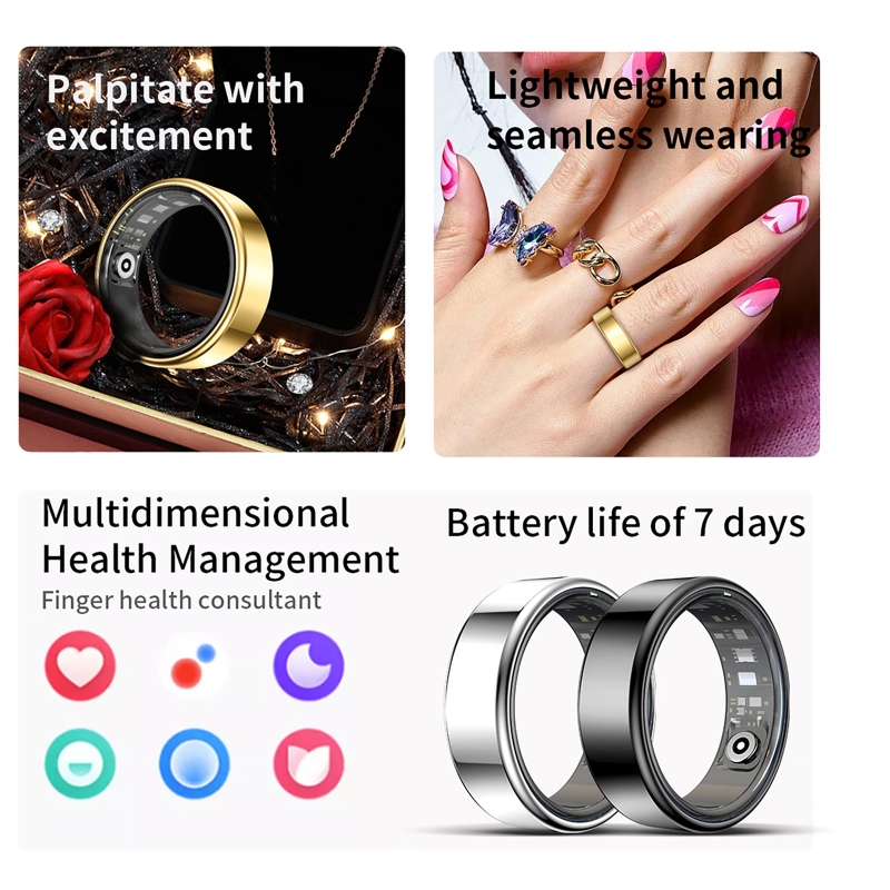 Gymnastics Rings - Akıllı Yüzük Sağlık Takip Cihazı Kalp