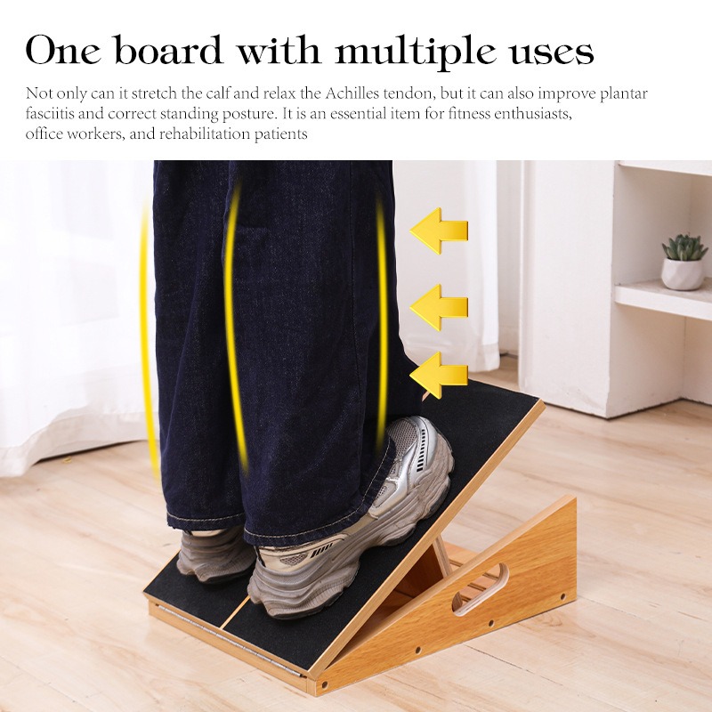 Yoga Fitness Board - Ayarlanabilir Ahşap Denge Streç Tahtası Kas