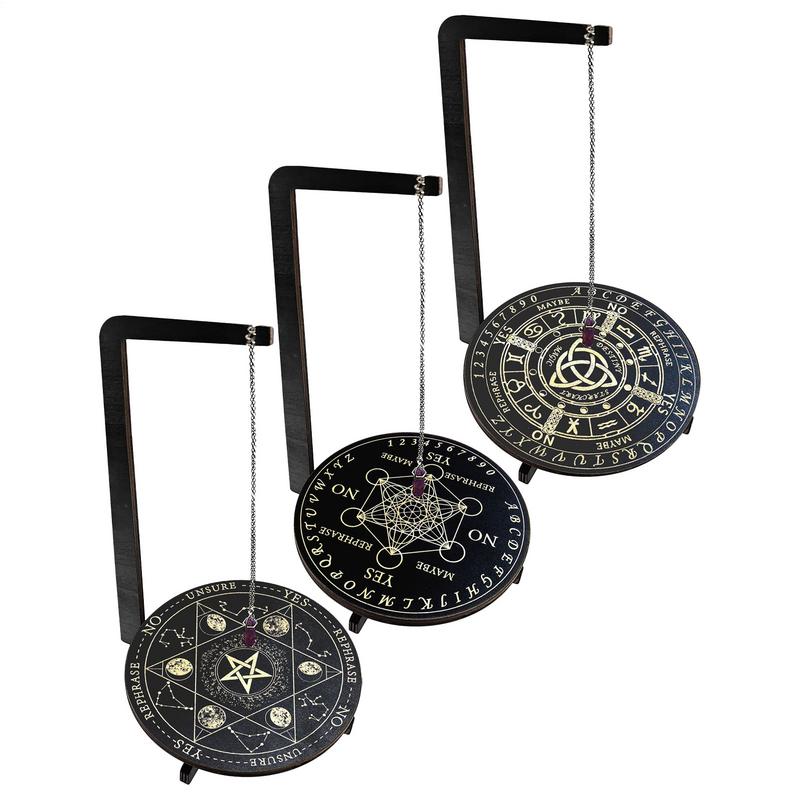 Yoga Fitness Board - Ahşap Sarkaç Ekran Standı Takı Kristal