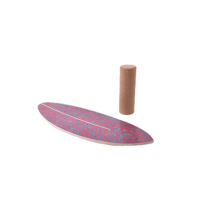 Yoga Fitness Board - Ahşap Yüksek Zorluklu Denge Antrenörü, Tekerlekli,