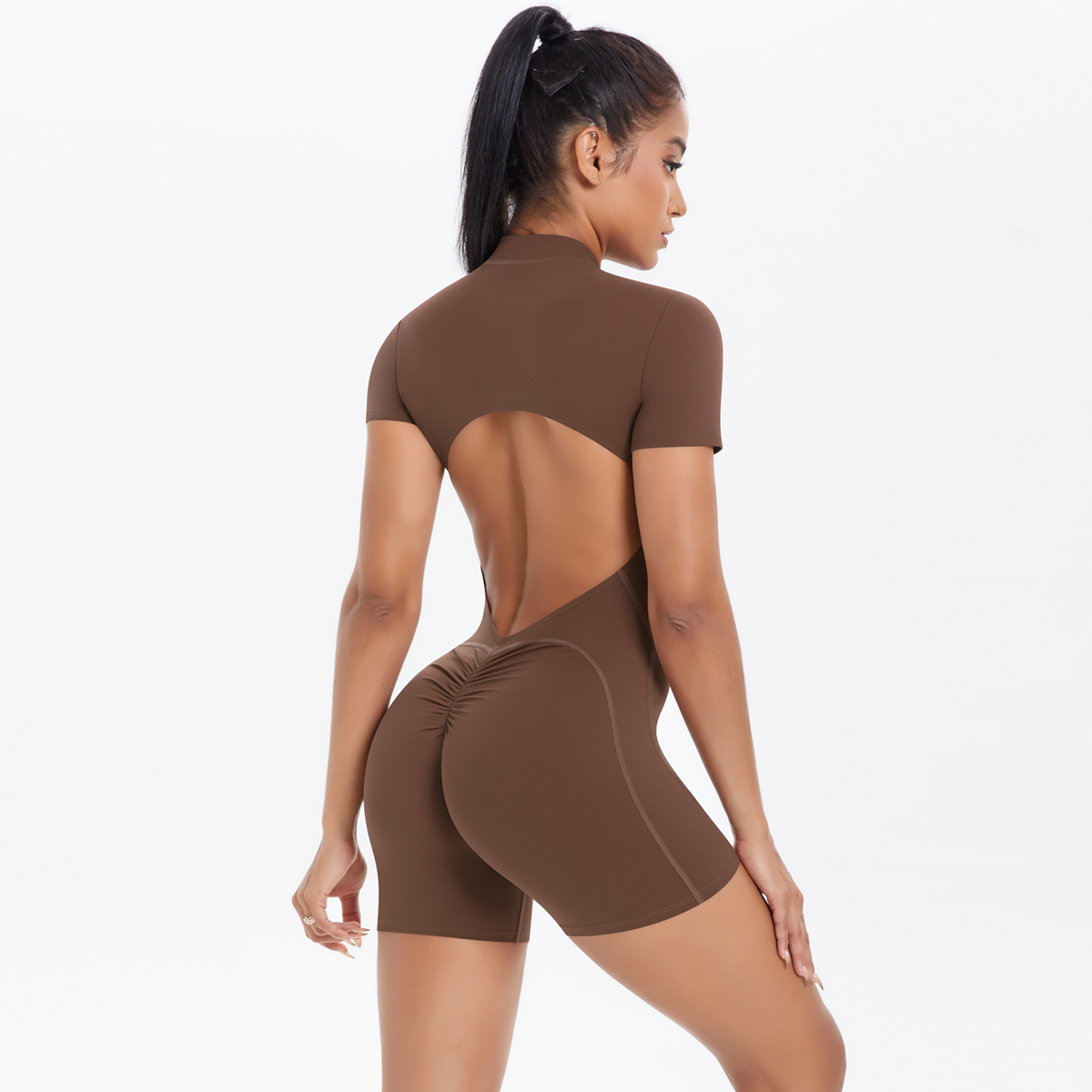 Kadın Spor Tulumu Kısa Yoga Se - Yoga Fitness Jumpsuit incelemesi ve fiyatı