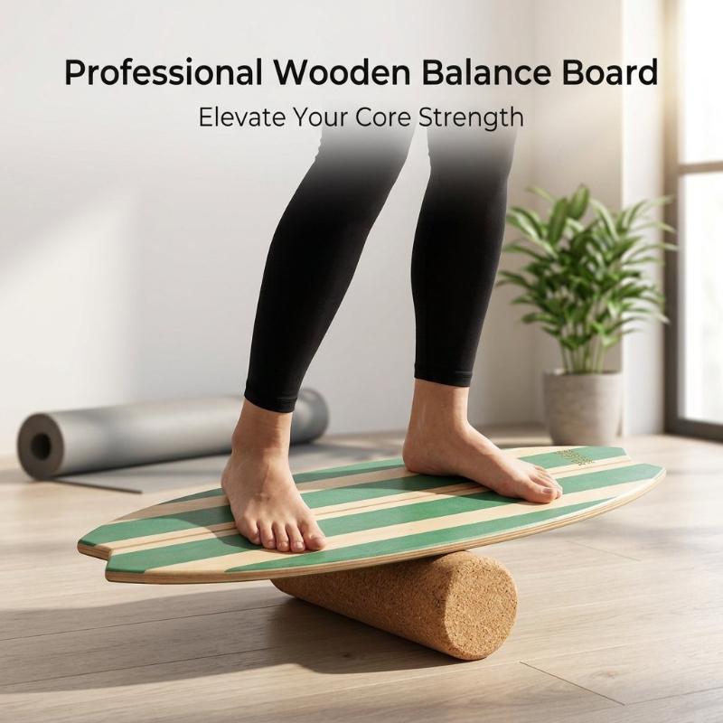 Balık Şeklinde Ahşap Denge Tah - Yoga Fitness Board incelemesi ve fiyatı