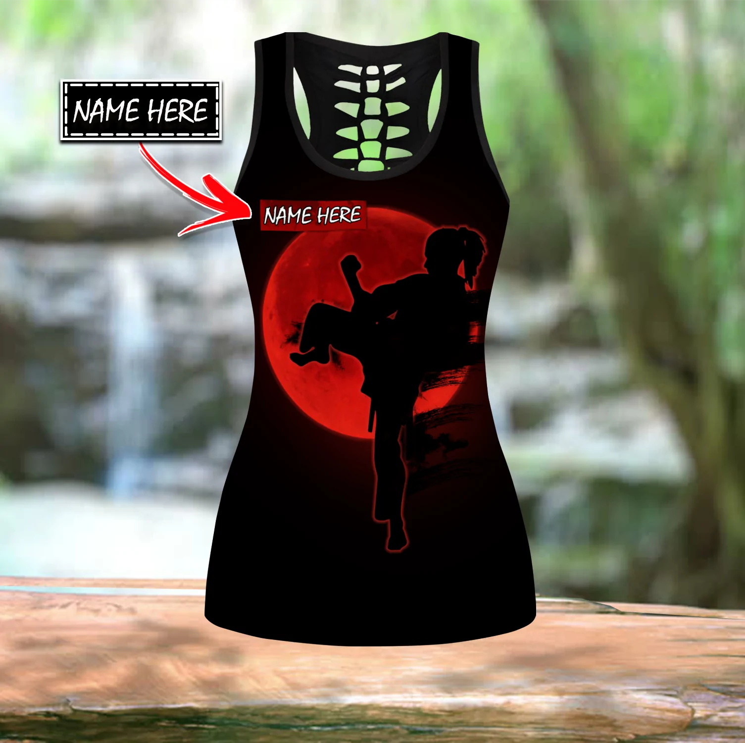 Özelleştirme Adı Karate 3D Bas - Yoga Fitness Name incelemesi ve fiyatı