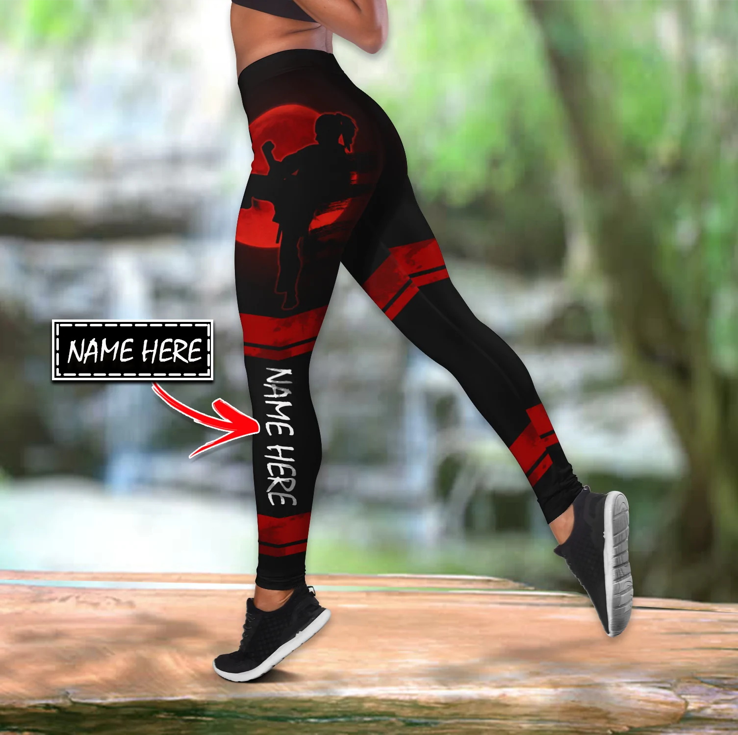 Özelleştirme Adı Karate 3D Bas - Yoga Fitness Name incelemesi ve fiyatı