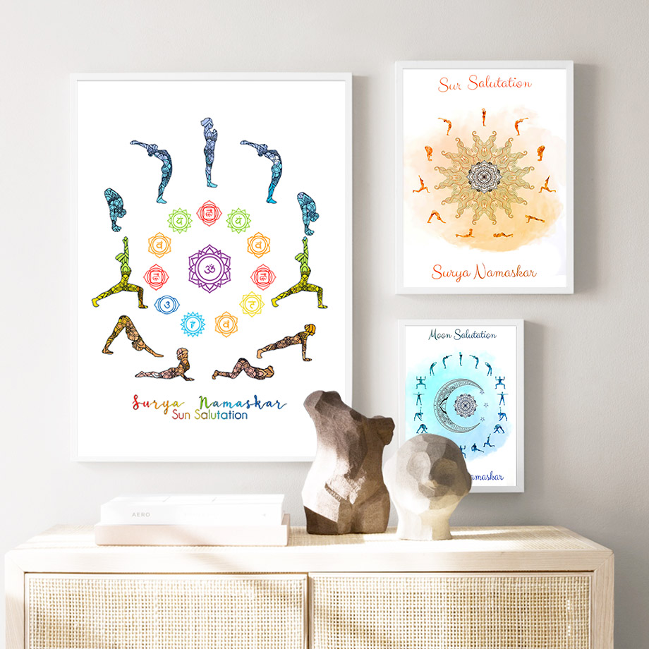 Yoga Pose Güneş Ay Salutation  - Yoga Fitness Rooms incelemesi ve fiyatı