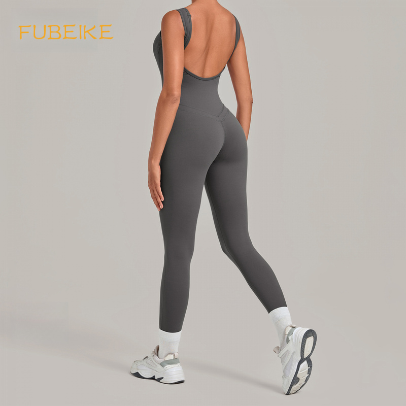Derin Sırt Dekolteli, Dar Kesi - Yoga Fitness Jumpsuit incelemesi ve fiyatı